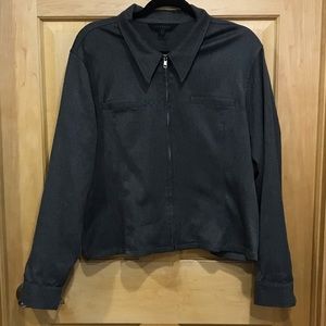 Express gray zip up jacket 2 chest pockets  13/14